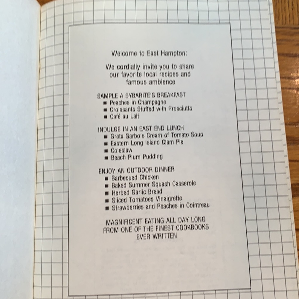 The East Hampton Cookbook by Ruth Spear. Paperback - Picture 4 of 6